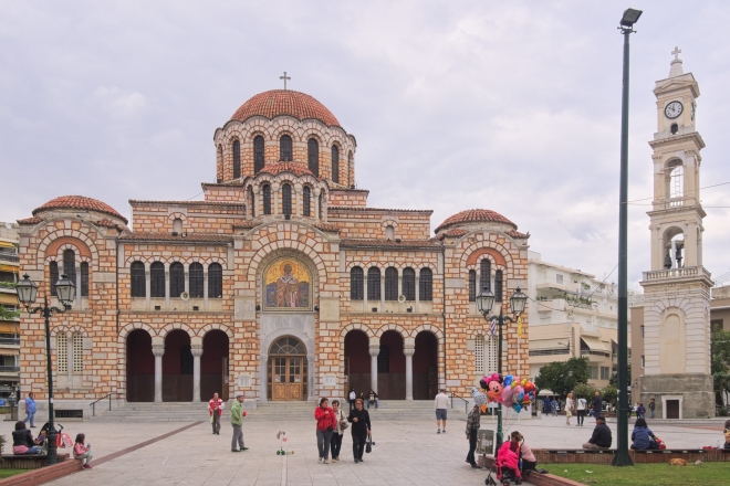 Die St. Nicholas Kirche in Volos, Griechenland