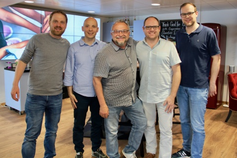 Jérôme Beeusaert, Stefan Vujcik, Philippe Beeusaert, Stefan Peterhans und Flo Wüthrich