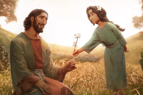 Der Zeichentrickfilm basiert auf der Vorlage des weltbekannten Jesus-Film