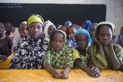 Nigerianische Schulkinder (Symbolbild)