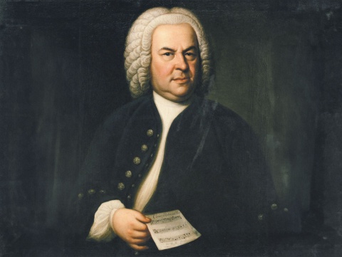 Ölgemälde des Barockkomponisten Johann Sebastian Bach (1685–1750) von Elias Gottlob Haussmann 