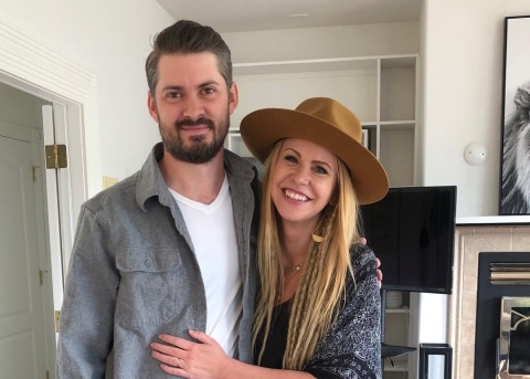 Britney Higgs mit ihrem Ehemann Sammy