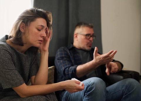 Ein Paar in der Ehetherapie