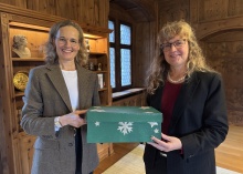 Erbprinzessin Sophie (Schirmherrin) und Rebekka Stamm (Leiterin der Aktion WIS FL)